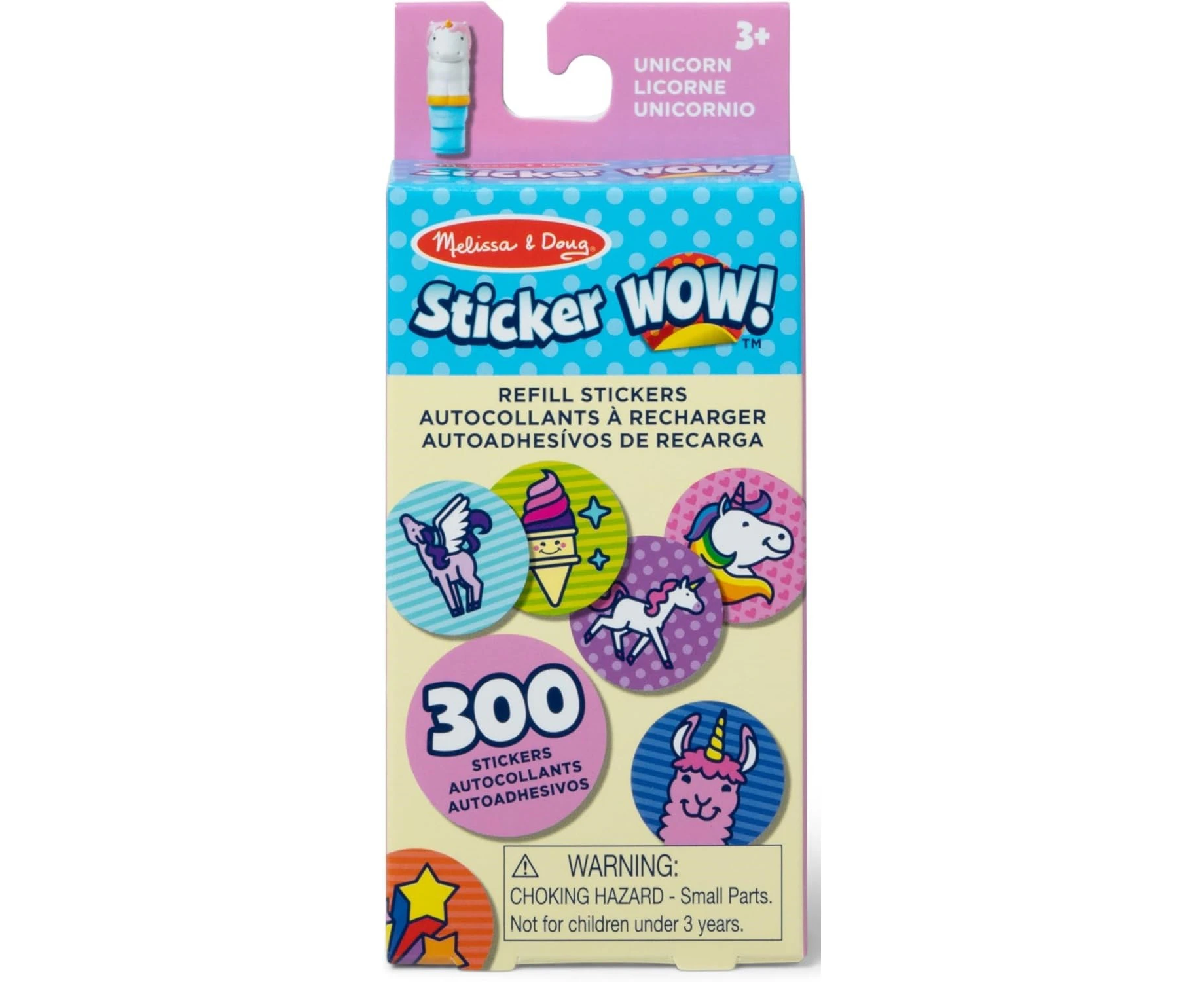 Melissa & Doug - Sticker WOW! Refill Stickers - Unicorn