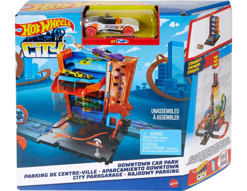 Hot Wheels City Parking Garage Playset: Multi-level Racing & Thrills!