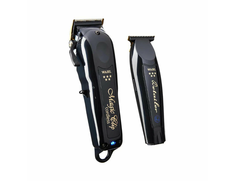 WAHL Black Magic Clip & Black Detailer Li Combo