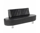 Salon Waiting Chair Black