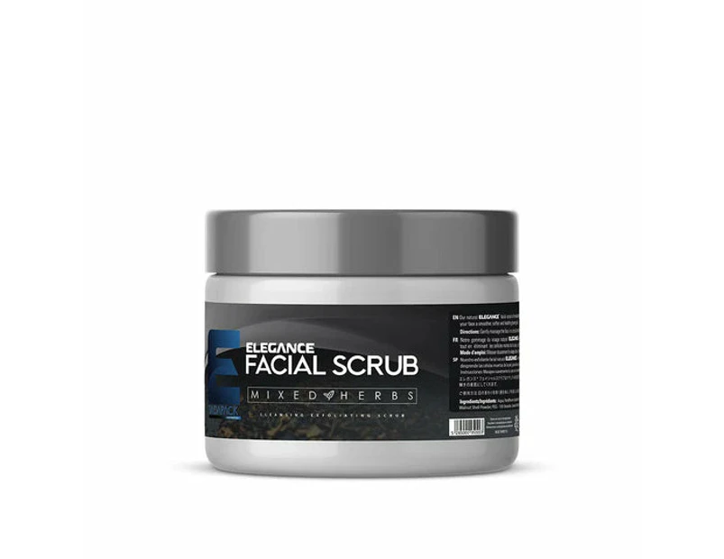 Elegance FACIAL SCRUB - 500 ML - MIXED HERBS (BLACK)