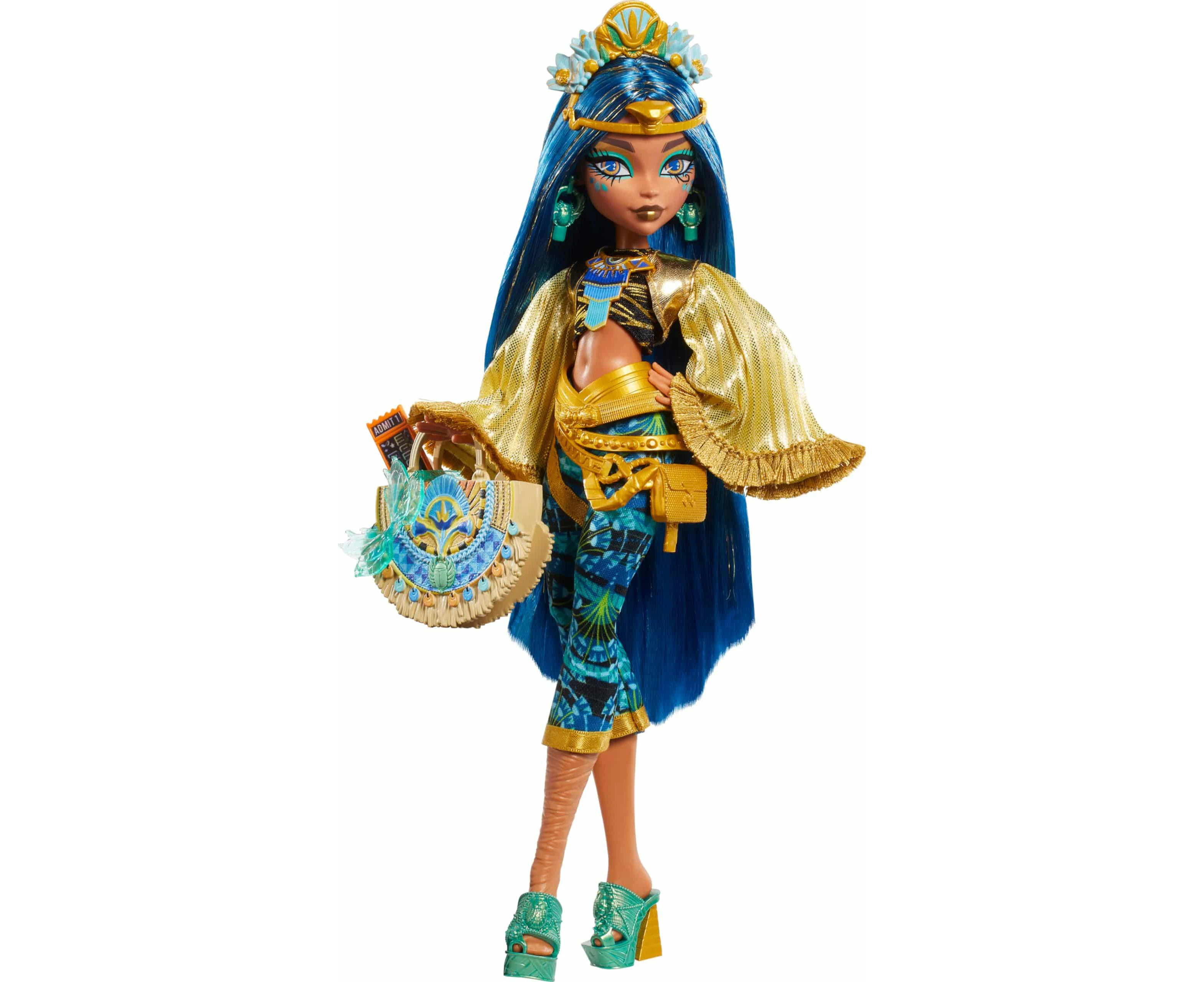 Monster High: Cleo De Nile's Monster Fest Look! Doll, Glam Outfit, Festival Accessories & More!