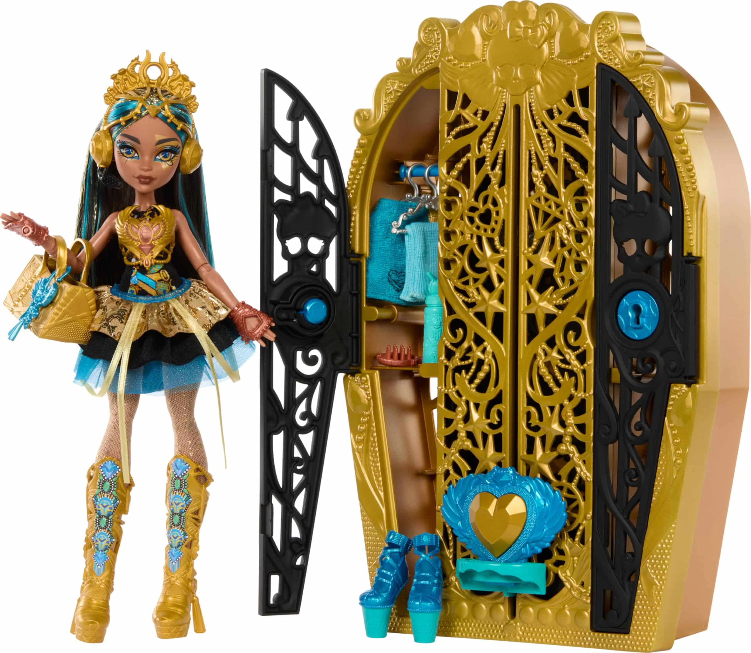 Monster High: Unravel Cleo De Nile's Secrets! Monster Mysteries Doll With Hidden Treasures To Discover!