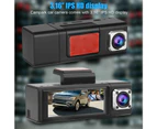 3 Lens Dash Cam HD 1080P Car DVR Camera G-Sensor IR Night Vision