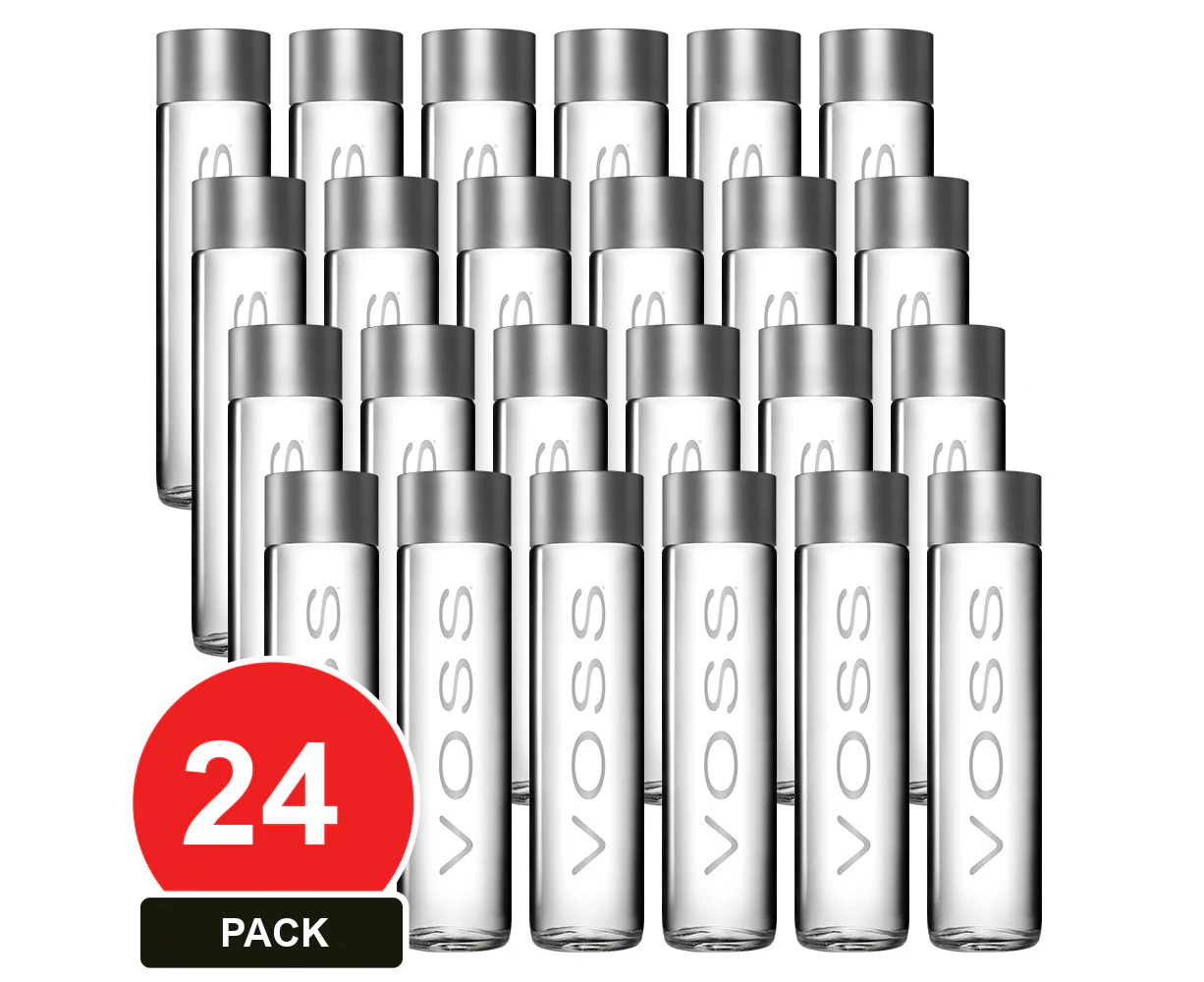 24 Pack, Voss 375ml Still Water Glass (24 Pack)