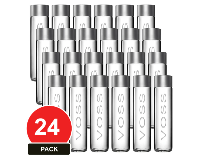 24 Pack, Voss 375ml Still Water Glass (24 Pack)