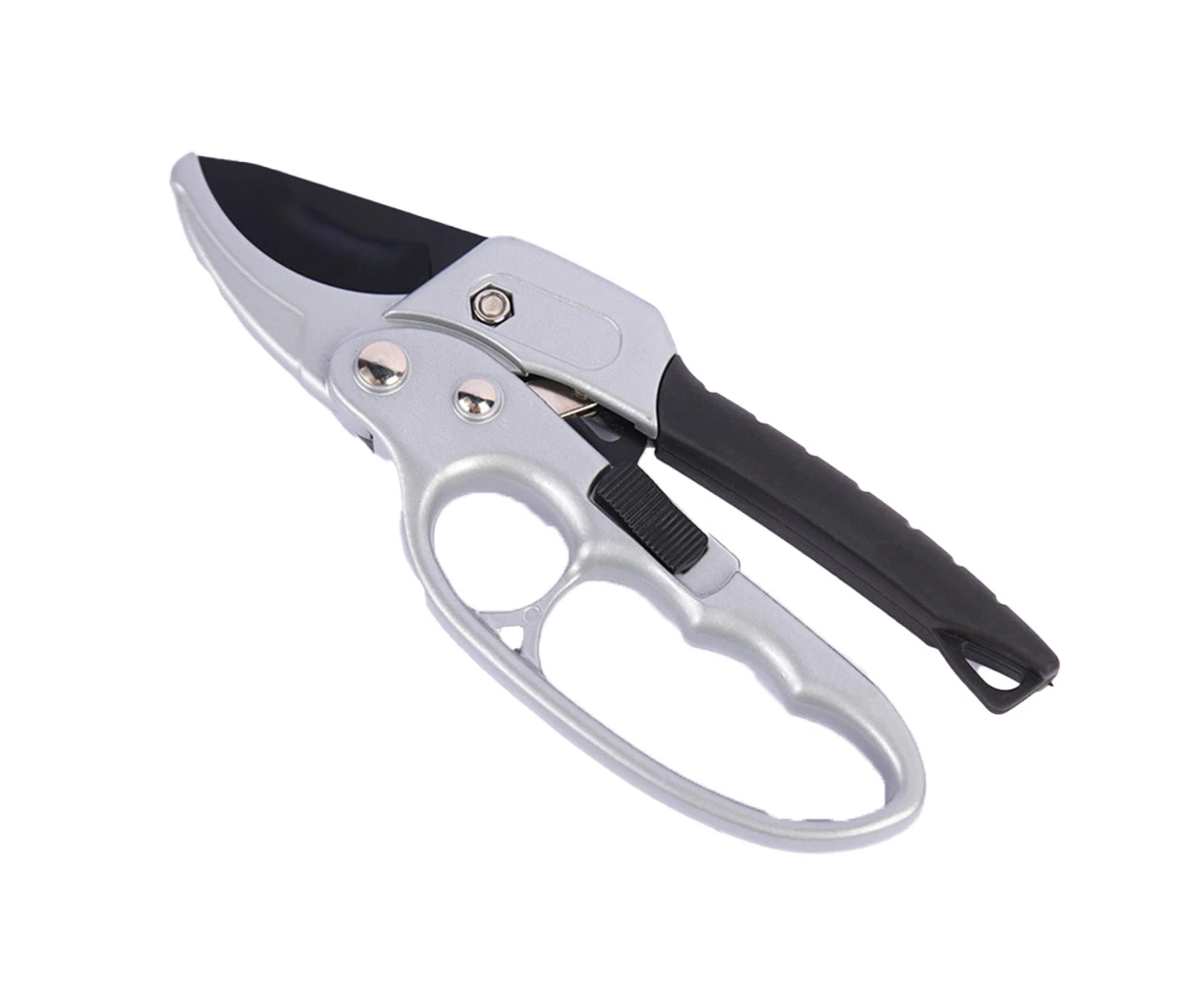 Professional Sharp Pruners, Garden Pruners, Tree Trimmers Secateurs, Bypass Pruning Shears, Secateurs, Hand Pruner, Gard,Silver Black