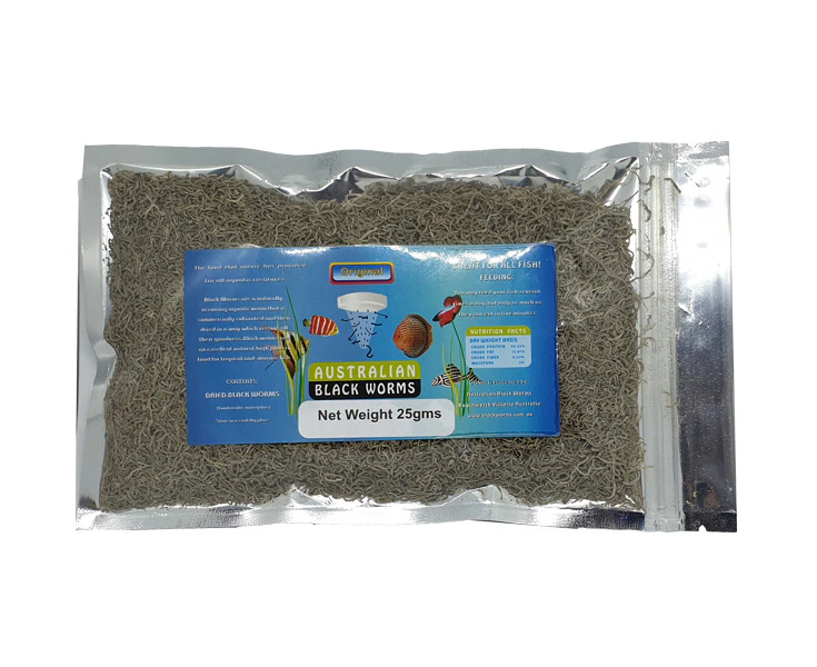 Australian Black Worms Freeze Dried Loose 25g