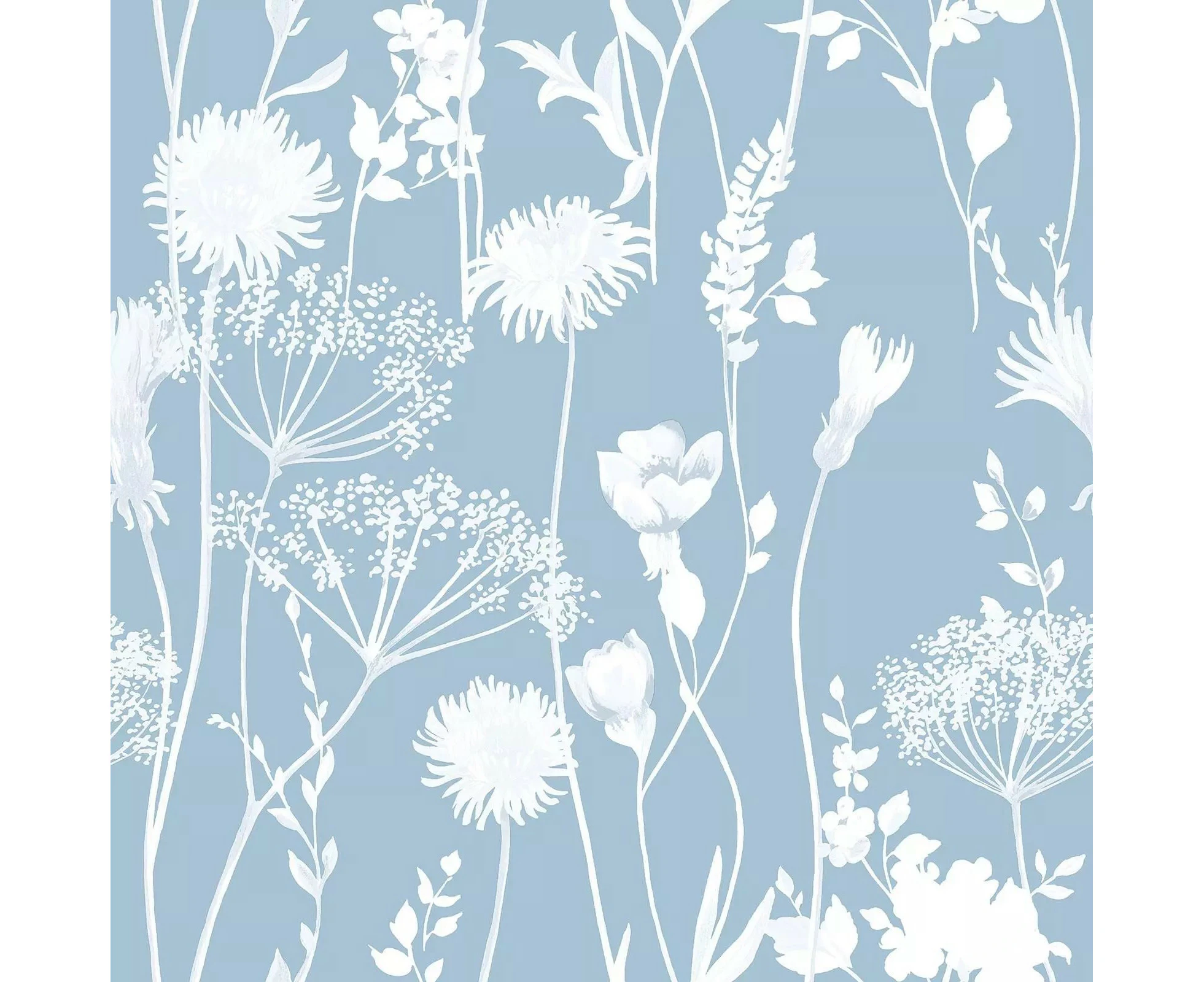 Muriva Catherine Lansfield Meadowsweet Floral Wallpaper (Blue) - AG3433