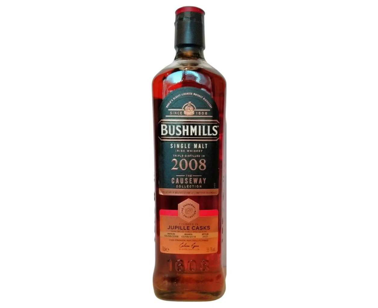 BUSHMILLS CAUSEWAY 2008 JUPILLE CASKS IRISH WHISKEY 55.1% 700ML