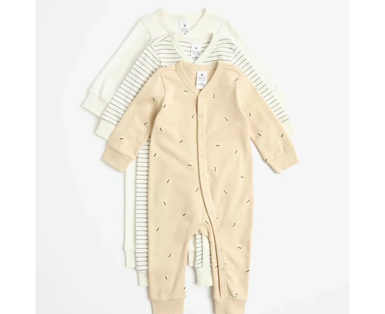 Target Baby Organic Cotton Coveralls 3 Pack