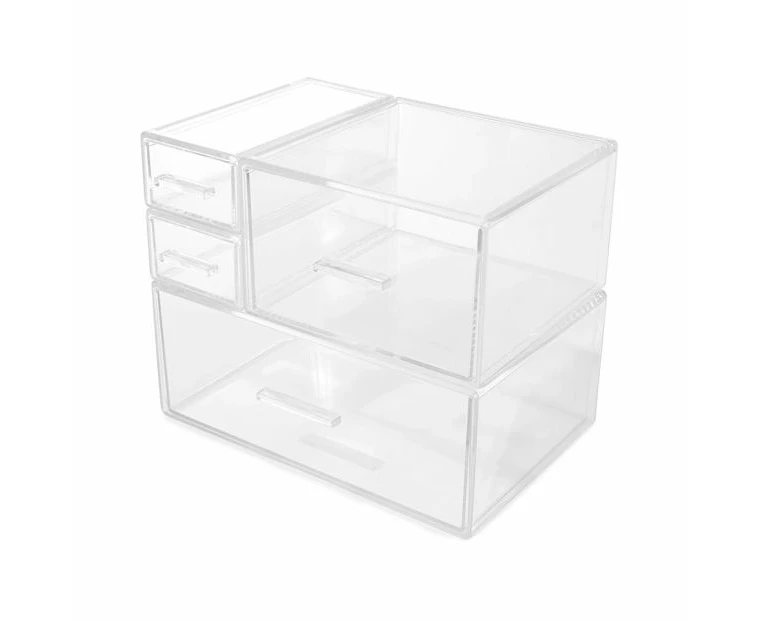 Set of 4 Modular Drawer Organisers - Anko