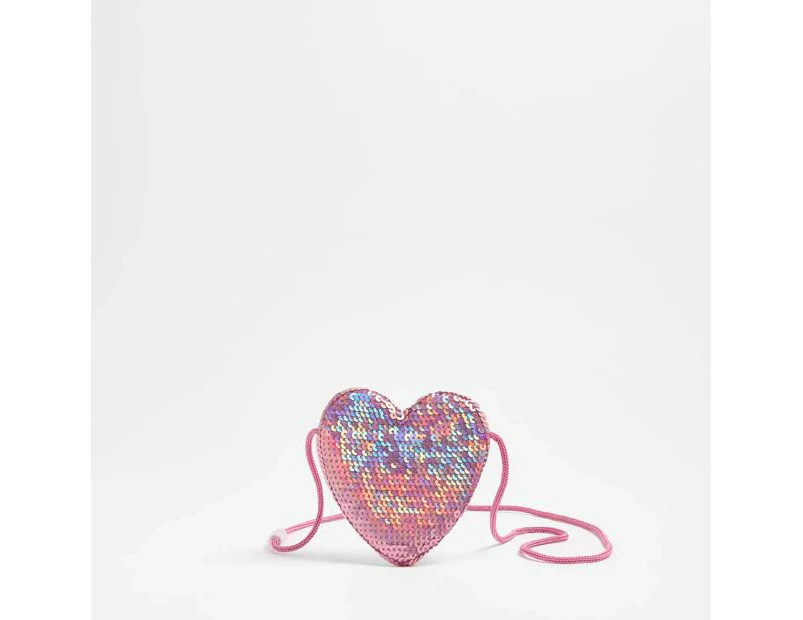 Target Kids Sequin Heart Crossbody Bag