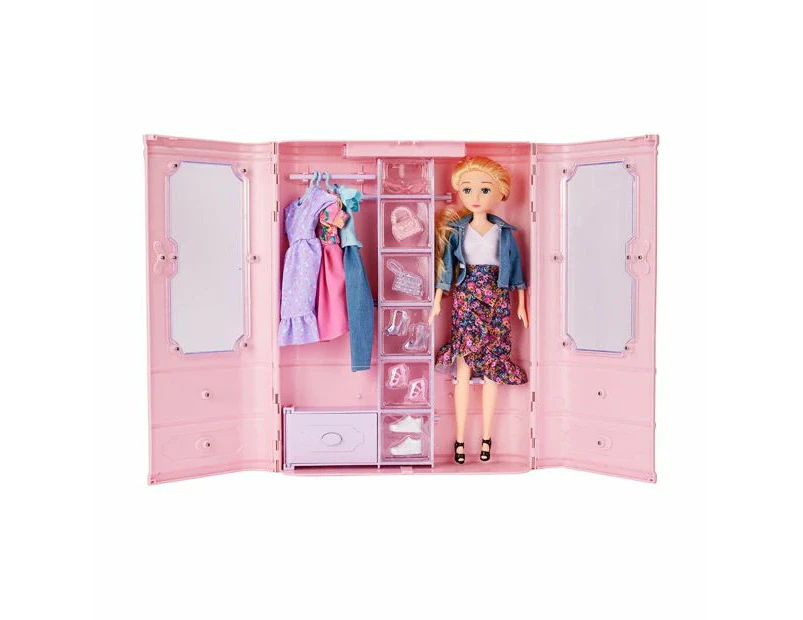 Doll & Wardrobe Set - Anko