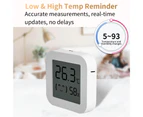 Digital Indoor Thermometer Hygrometer High Accurate Temperature Humidity Gauge Home BT Temperature and Humidity Meter for Home Office Baby Room Greenh