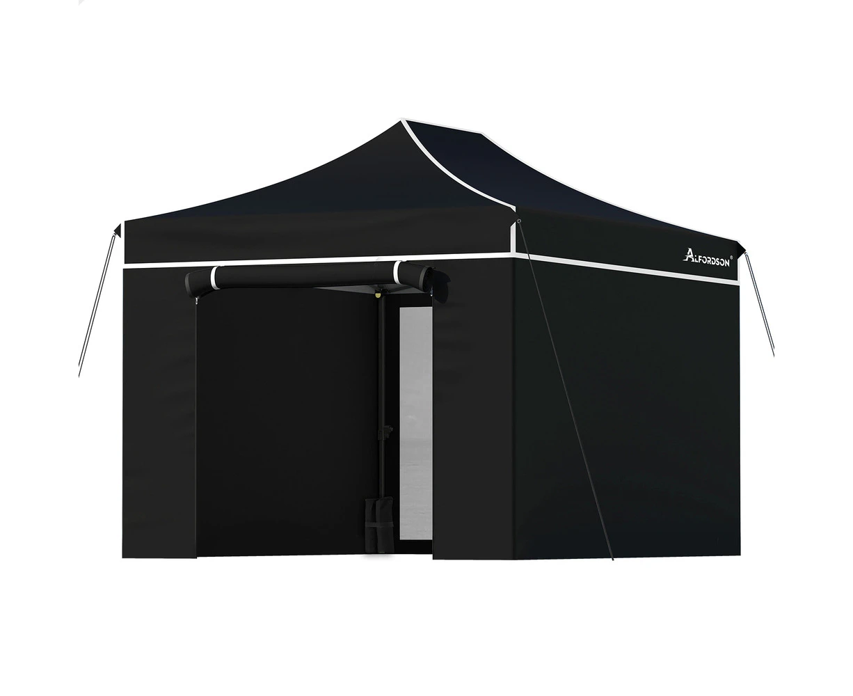 ALFORDSON Gazebo 3x4.5 Pop Up Marquee Black