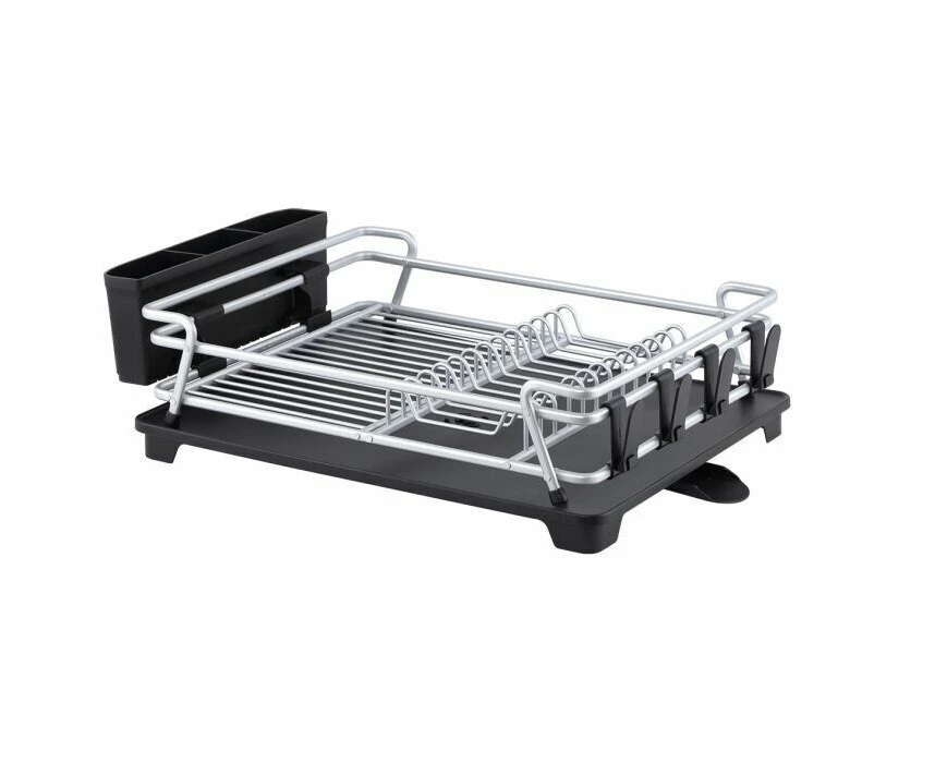 Dish Rack "Pinnacle" Aluminium Drying Drainer Free Solution Organiser D.Line