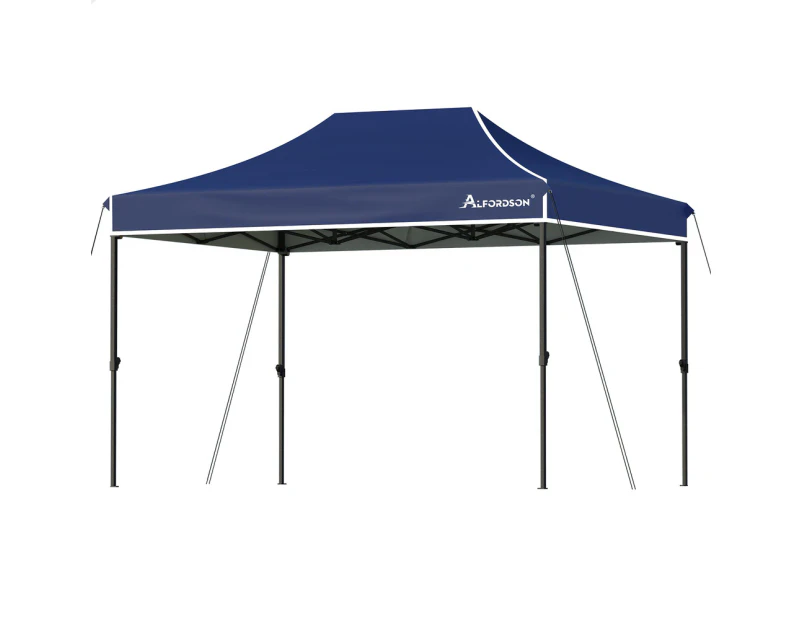 ALFORDSON Gazebo 3x4.5 Pop Up Tent Wedding Canopy Navy