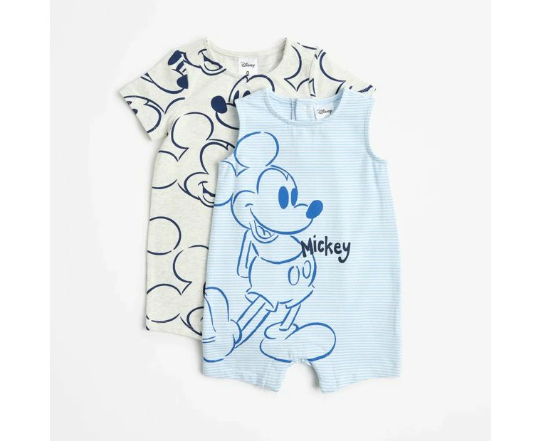 Baby Disney Romper Mickey Mouse 2 Pack