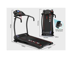 BLACK LORD Treadmill Electric Exercise Running Machine Foldable Walking Pad