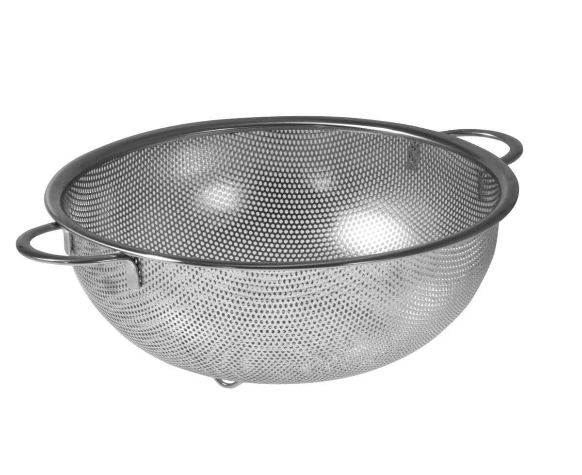 Stainless Steel Perforated Strainer with Handles - 25.5cm