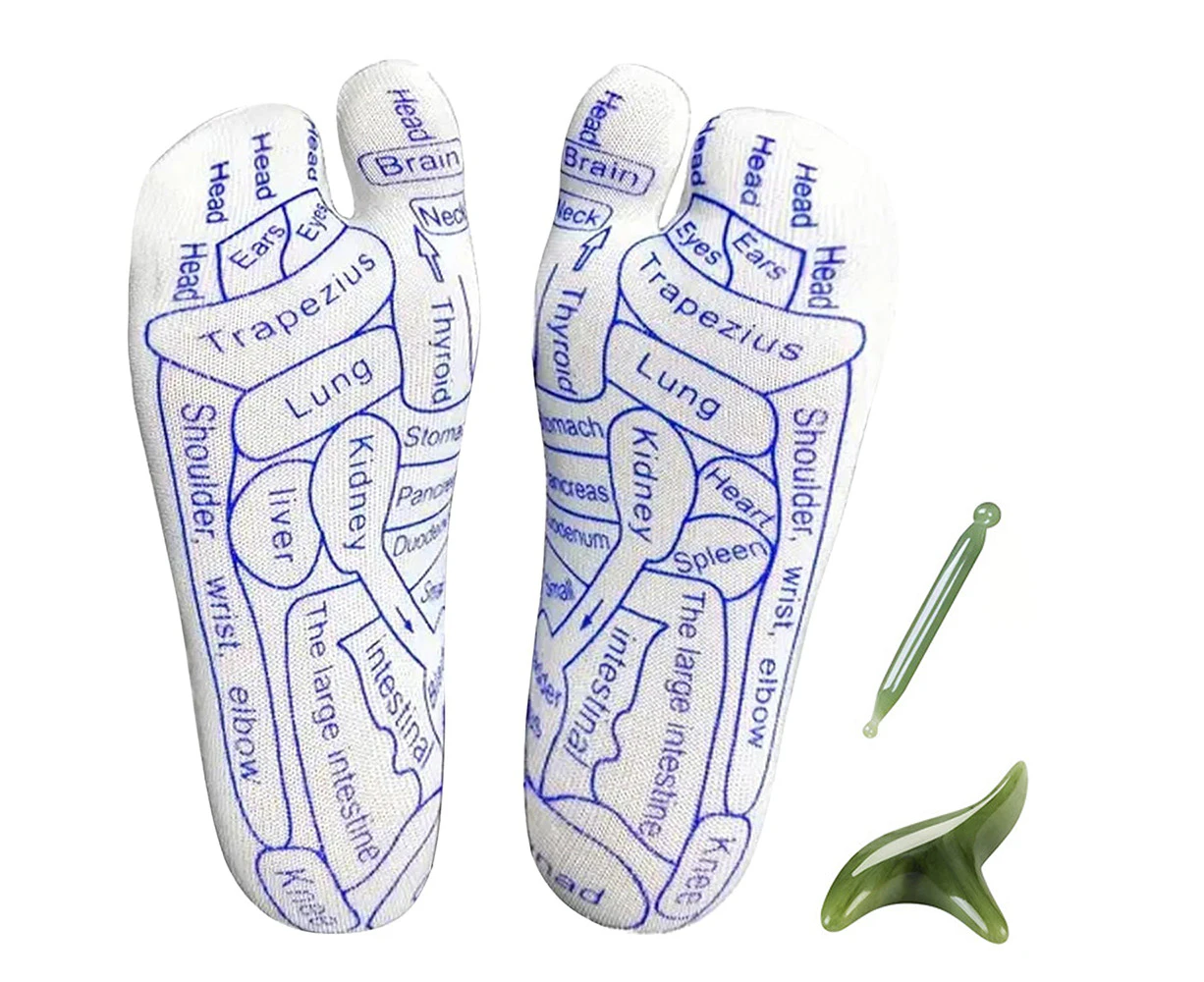 Reflexology Socks with Trigger Point Massage Tools