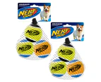 2 x 3pk NERF Dog Medium Squeaker Tennis Balls