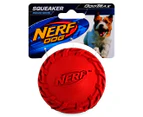 2 x NERF Dog Medium Tyre Squeaker Toy - Red