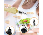 2 X 500ML Olive Oil Dispenser Glass Bottle Kitchen Cooking Pourer Stopper Tool