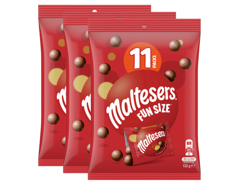 3 x Maltesers Funsize 132g