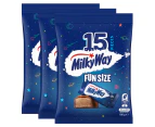 3 x 15pk Milky Way Fun Size Bag 180g