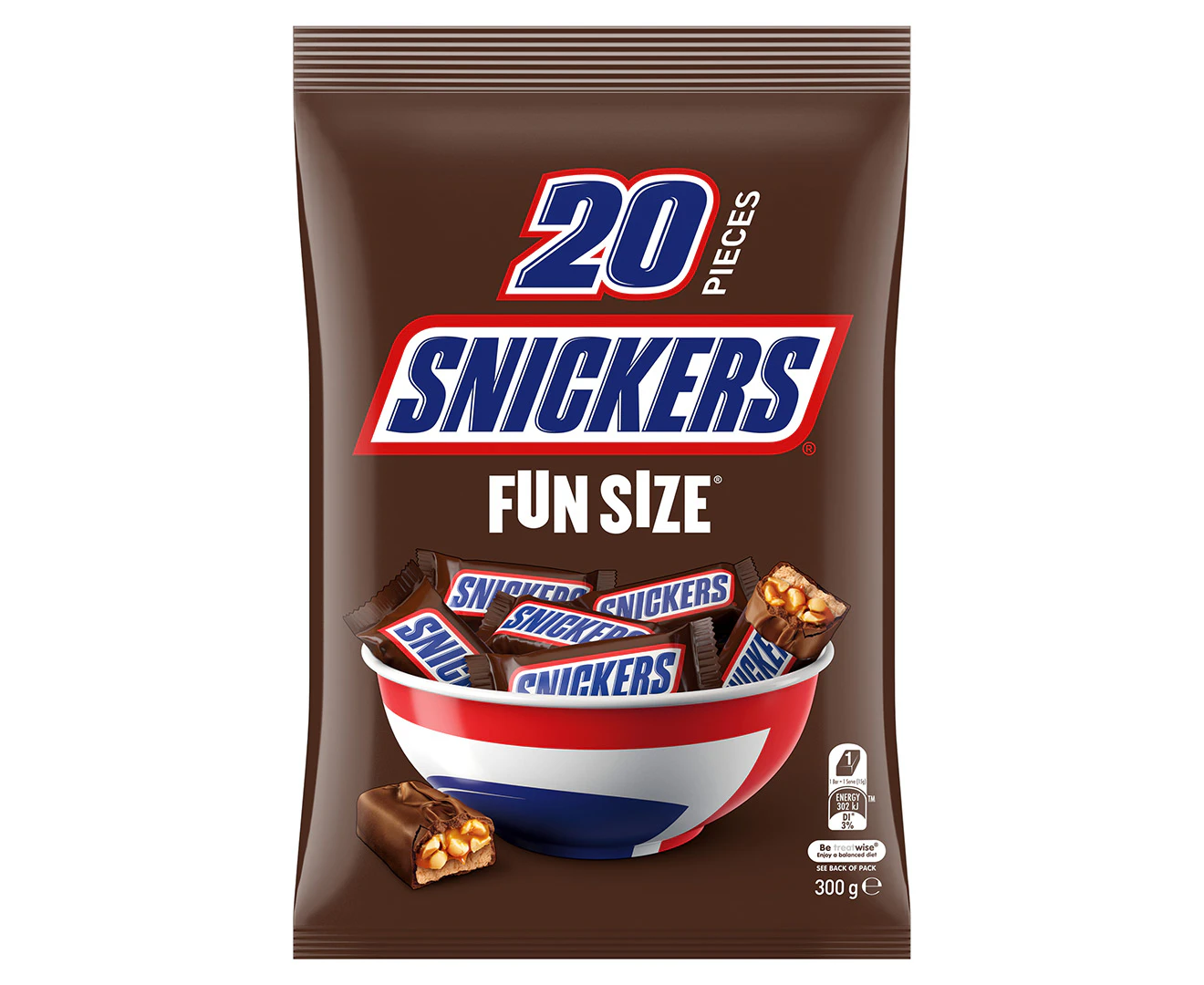 Snickers Fun Size Giant Value Bag 300g / 20 Pieces