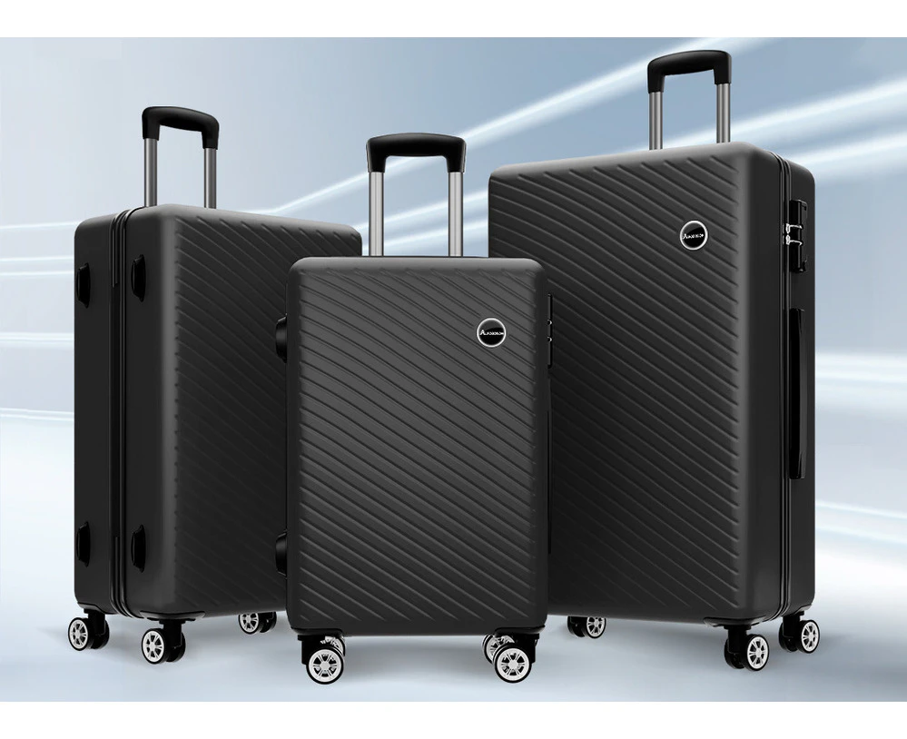 ALFORDSON Luggage TSA Suitcase Trolley 3PCS Set - Black