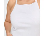 Australian Cotton Strappy Rib Tank Top - Lily Loves