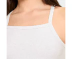 Australian Cotton Strappy Rib Tank Top - Lily Loves