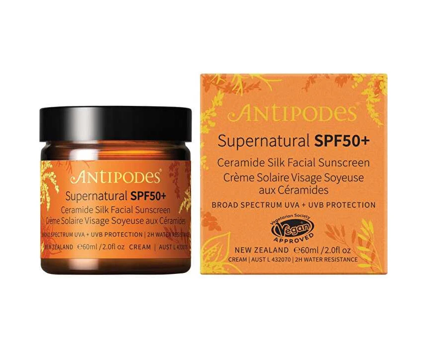 Antipodes Supernatural SPF50+ Ceramide Silk Sunscreen 60ml