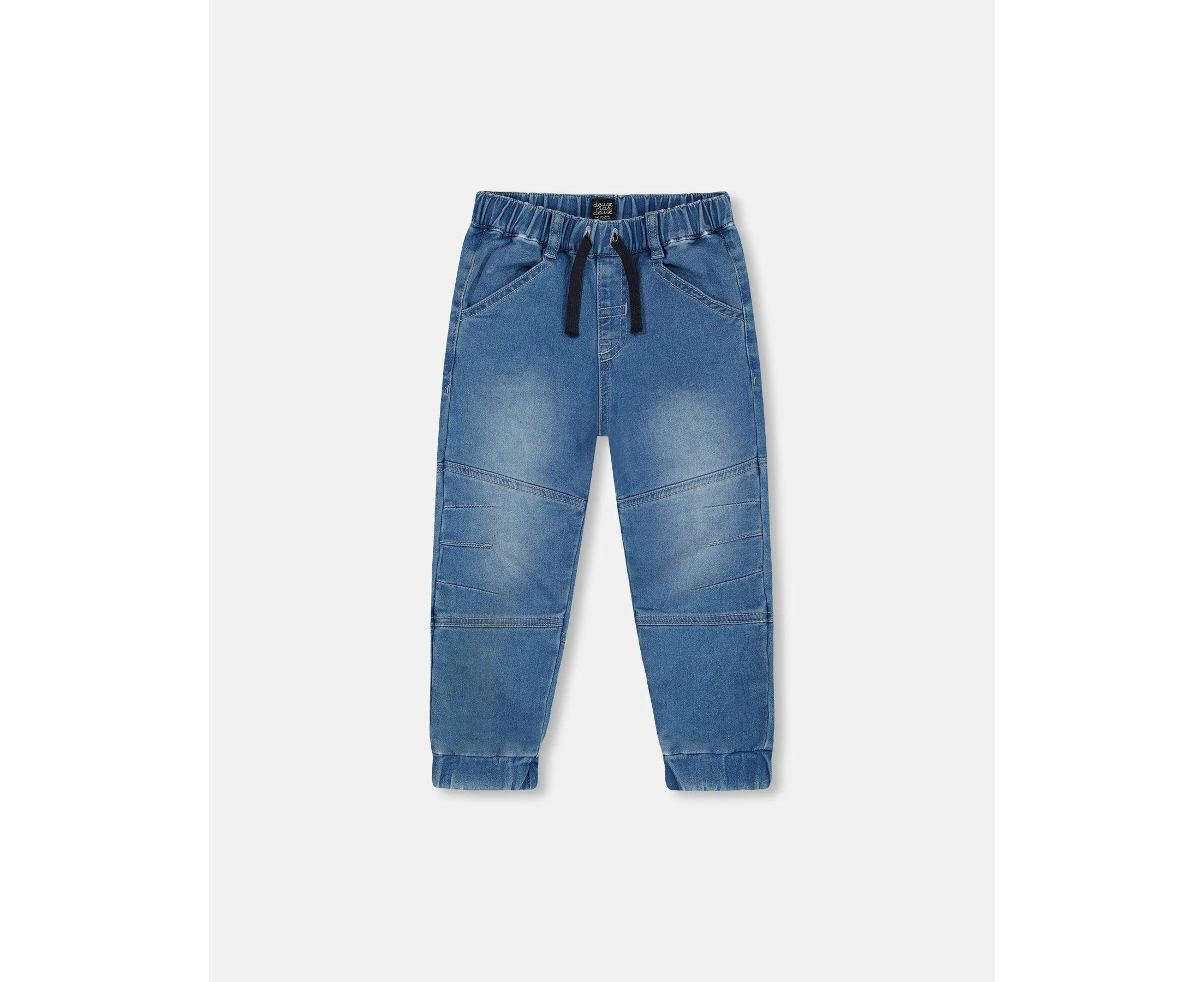 Baby Boy's French Terry Jogger Pants Light Blue Denim