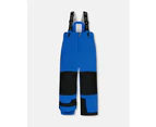 Boy's Two Piece Snowsuit Printed Bears And Royal Blue