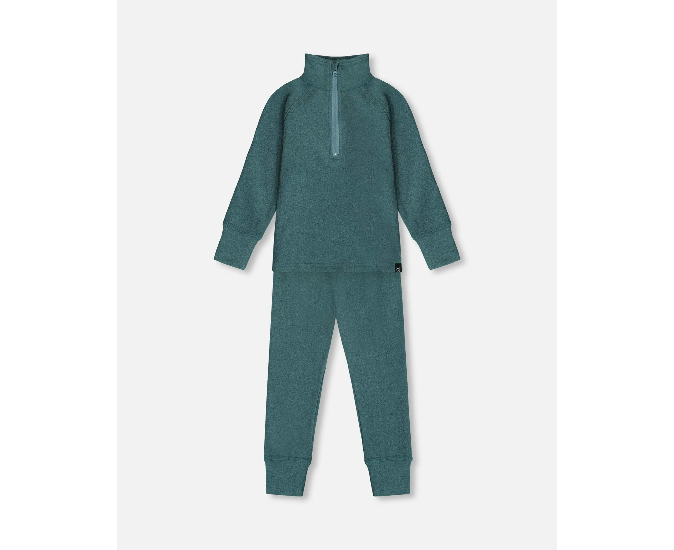 Boy's Two Piece Thermal Underwear Set Pine Green