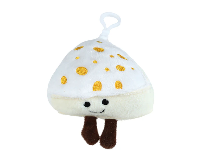 Cheese Doll Bag Pendant Plush Cute Full Stuffed Keychain Decorative Supplies White