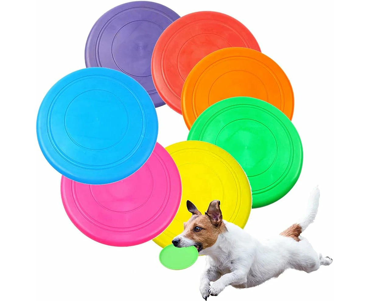 7 Pieces Pet Flying Disc Set, Outdoor Interactive Toys For Small And Medium Sized Dog Training Throwing Toys