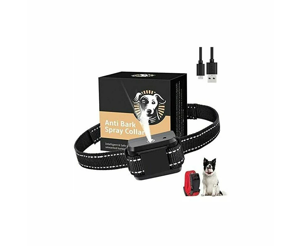 Dog Anti Bark Collar, Citronella Dog Anti Bark Collar Spray, Rechargeable And Safe Training Collar With 2 Straps For Replacement