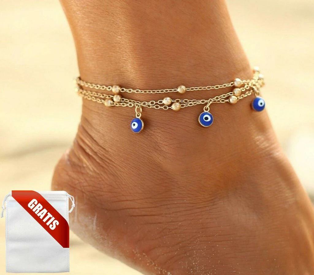 Evil Eye Bracelet Blue Eye Bracelet Evil Eye Bracelet Evil Eye Nazar Boncuk Bangle Charm Birthday Wedding Favors Theme Party Gift For Women Girls Gold