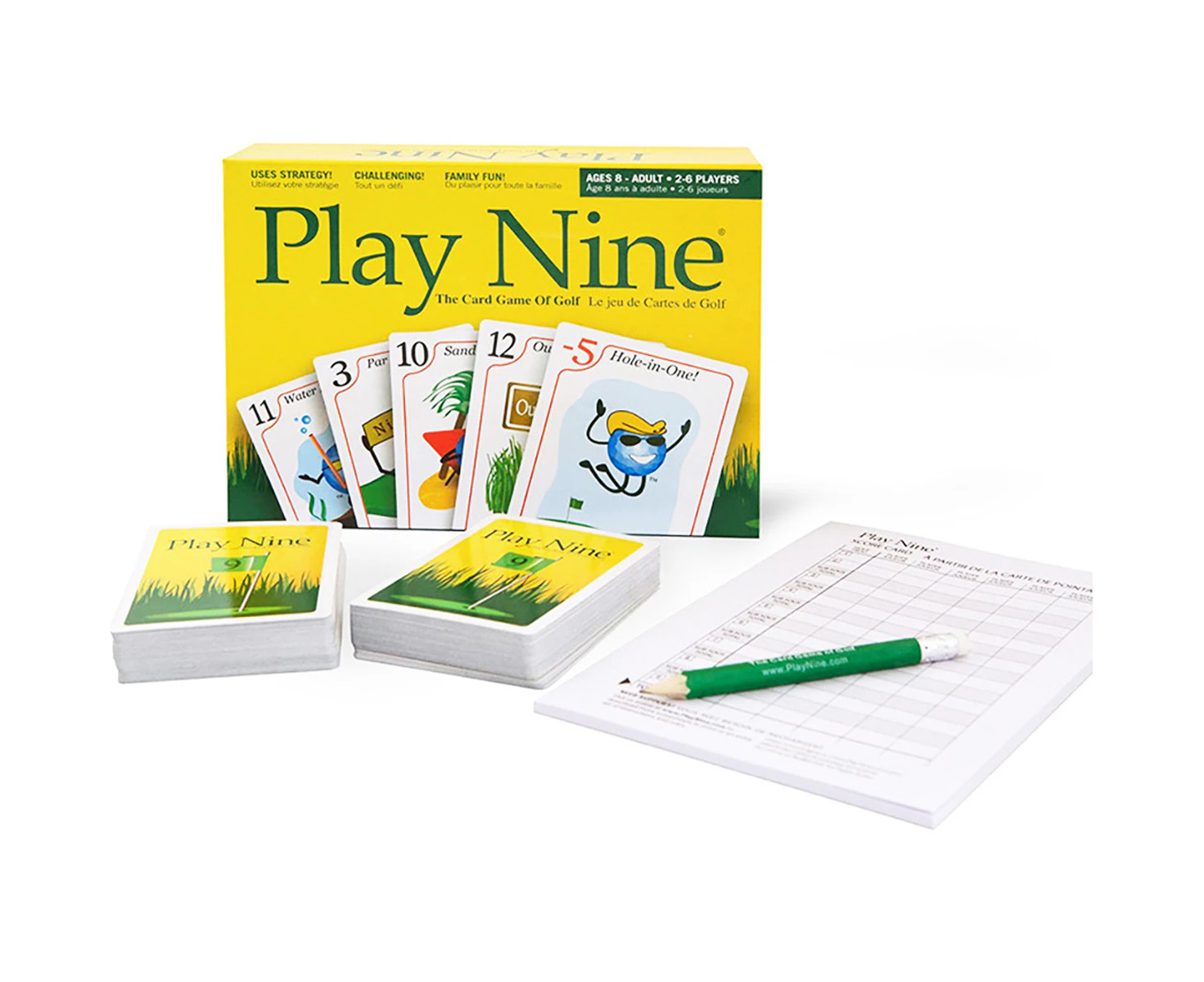 Bonfit P11001 Card Game Play Nine Golf Card Game; For Ages 8; 2 To 6 Players