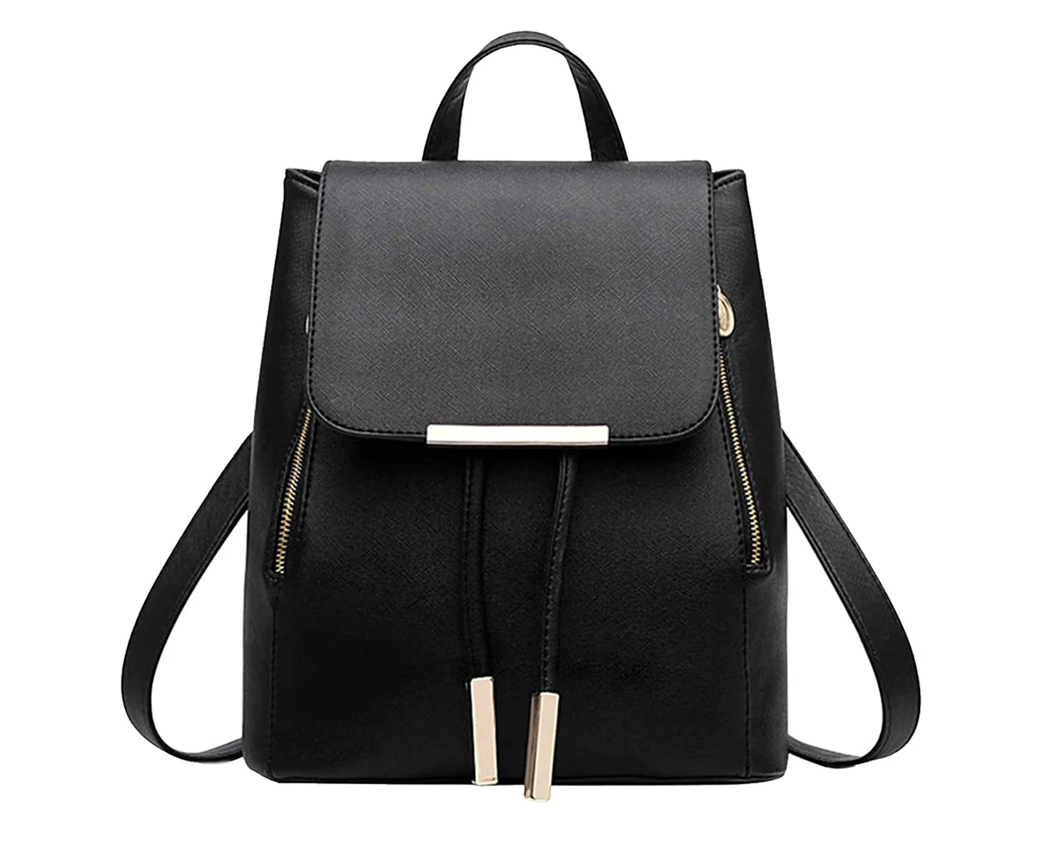 Womens Bag Backpack Purse Pu Leather Zipper Bags Fashion Casual Rucksack Satchel And Handbag