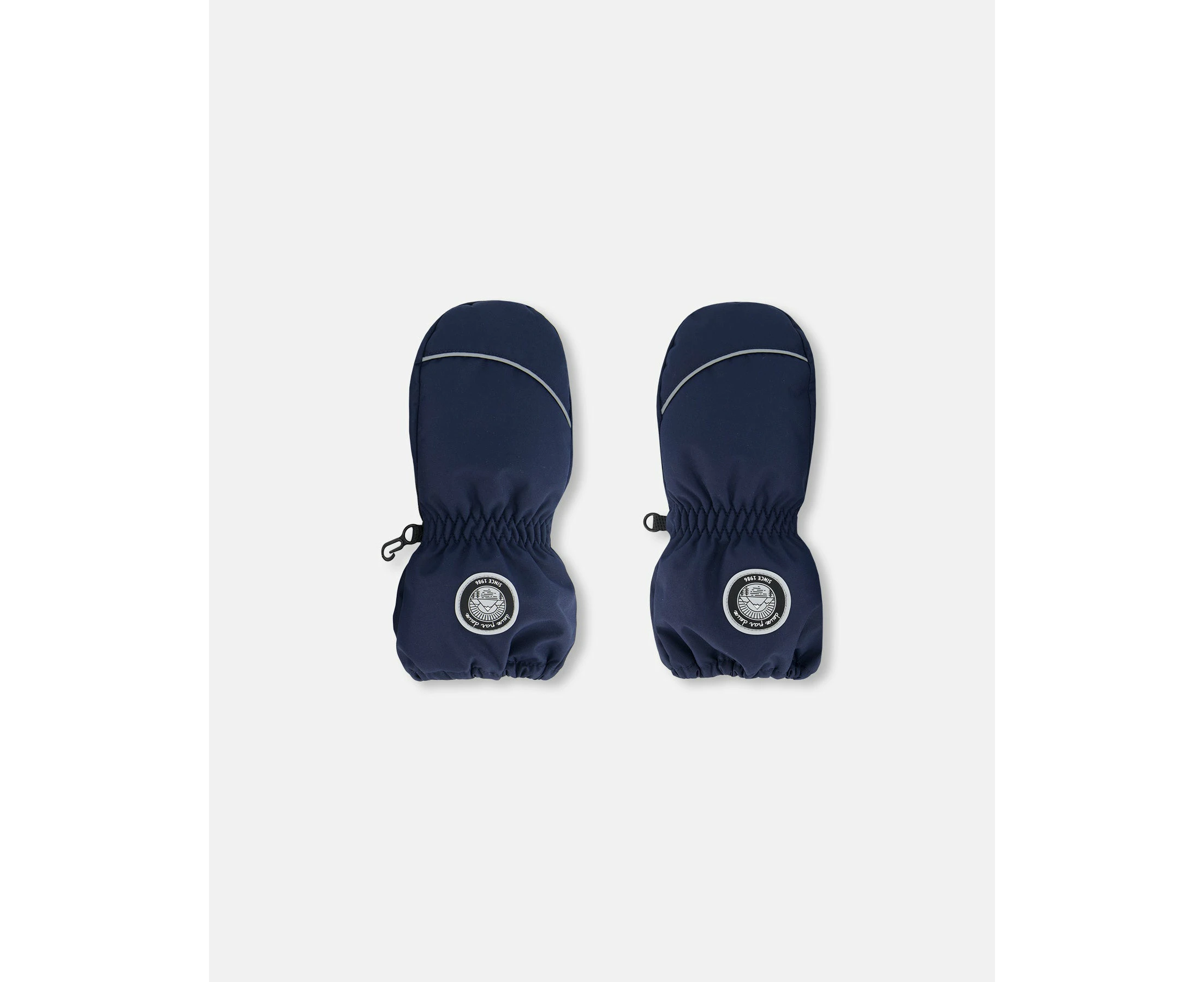 Baby Unisex Solid Mittens Navy