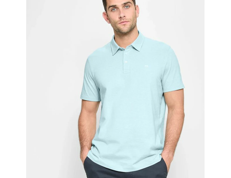 Target Australian Cotton Micro Stripe Polo Top