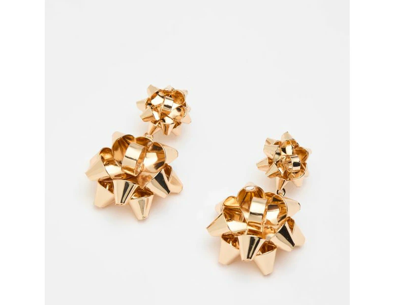 Target Christmas Bow Drop Earrings