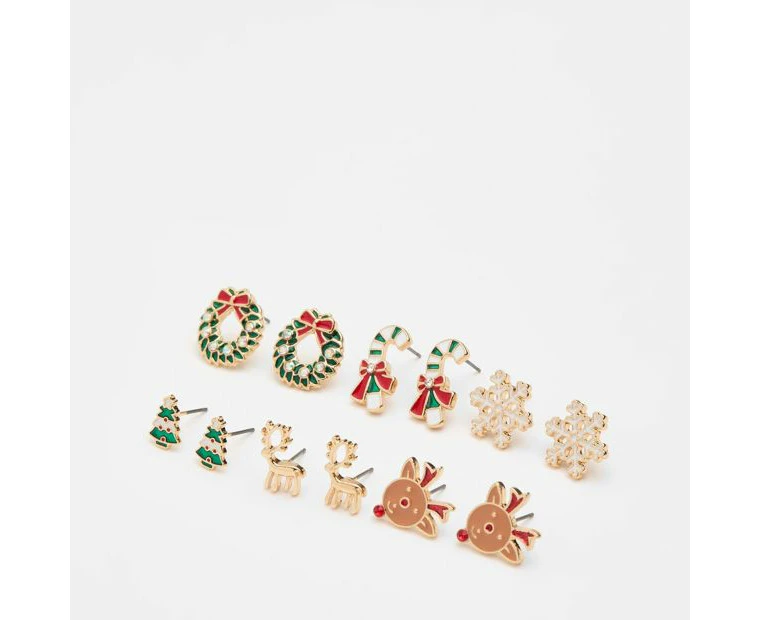 Target 6 Pack Christmas Multi Pack Earrings