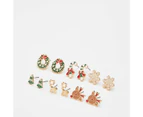 Target 6 Pack Christmas Multi Pack Earrings